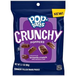 Kellogg s Pop-Tarts Frosted Brownie Crunchy Poppers, 2.1 Ounce, 6 Per Box, 8 Per Case