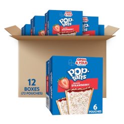 Kellogg s Pop Tarts Frosted Strawberry, 3.3 Ounce, 72 Per Case