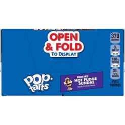 Kellogg s Pop-Tarts Frosted Open & Fold Display Hot Fudge Sunday Pastry, 3.3 Ounces, 6 Per Box, 12 Per Case