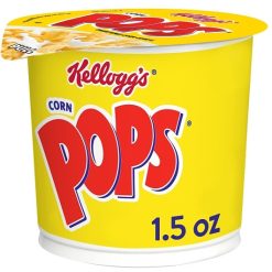 Kellogg Corn Pops Cereal Cup, 1.5 Ounce, 6 Per Pack, 10 Per Case