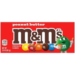 M&M s Peanut Butter Movie Box, 3 Ounces, 12 Per Case