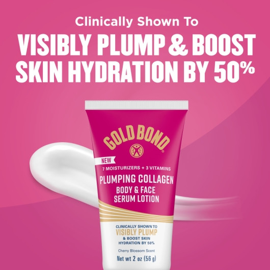 Gold Bond Plumping Collagen Body & Face Serum Lotion, 2 Ounce, 48 Per Case