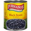 Furmanos Black Beans In Brine, 110 Ounce, 6 Per Case
