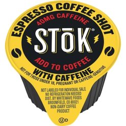 Stok Caffeinated Black Coffee Shot, 264 Count, 264 Per Pack