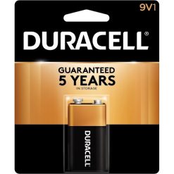 Duracell Ultra 9 Volt Coppertop Batteries, 1 Count, 12 Per Pack, 4 Per Case