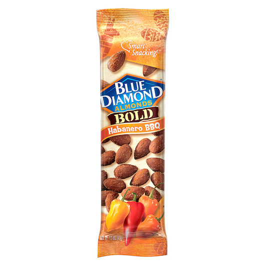Blue Diamond Almonds Habanero Barbecue Bold Almonds, 1.5 Ounces, 12 Per Box, 12 Per Case