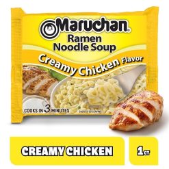 Maruchan Creamy Chicken Flavored Ramen Noodle Soup, 3 Ounce, 24 Per Case