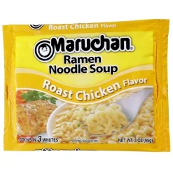 Maruchan Roast Chicken Flavored Ramen Noodle Soup, 3 Ounce, 24 Per Case
