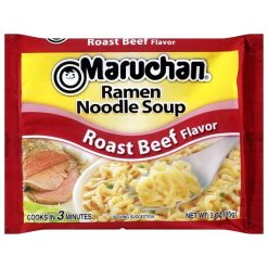Maruchan Roast Beef Flavored Ramen Noodle Soup, 3 Ounce, 24 Per Case
