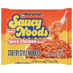 Maruchan Saucy Noods Spicy Chicken Noodles, 3.3 Ounce, 20 Per Case