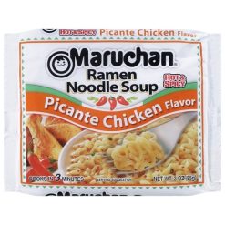 Maruchan Hot & Spicy Picante Chicken Flavored Ramen Noodle Soup, 3 Ounce, 24 Per Case