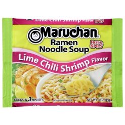 Maruchan Habanero Lime Chili Shrimp Flavored Ramen Noodle Soup, 3 Ounce, 24 Per Case
