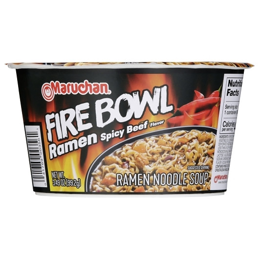 Maruchan Bowl Flaming Beef, 3.49 Ounce, 6 Per Case