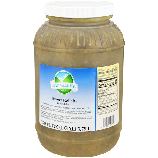 Bay Valley Sweet Relish, 1 Gallon, 4 Per Case