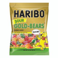 Haribo Goldbears Sour Gummy Bears Gummy Bears, 4.5 Ounce, 12 Per Case
