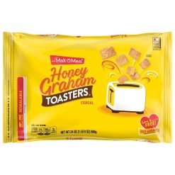 Malt O Meal Honey Graham Squares Cereal, 24 Ounce, 9 Per Case