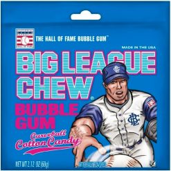Big League Chew Cotton Candy, 2.12 Ounce, 12 Per Box, 9 Per Case