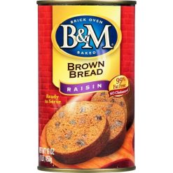 B&M Brown Bread Raisin, 16 Ounces, 12 Per Case