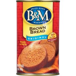 B&M Brown Bread Plain, 16 Ounces, 12 Per Case
