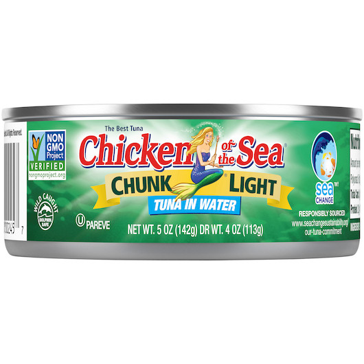 Chicken Of The Sea Chunk Light Tuna In Water, 5 Ounces, 48 Per Case