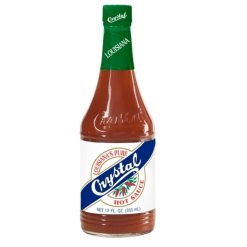Crystal Louisiana Pure Hot Sauce Bottle, 3 Fluid Ounce, 24 Per Case