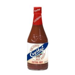 Crystal Louisiana Pure Extra Hot Sauce Bottle, 6 Fluid Ounce, 12 Per Case