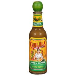 Cholula Green Pepper Hot Sauce Bottle, 5 Fluid Ounce, 24 Per Case
