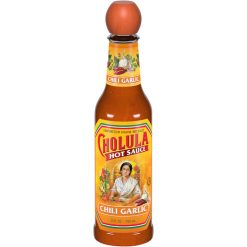 Cholula Chili Garlic Hot Sauce Bottle, 5 Fluid Ounce, 12 Per Case