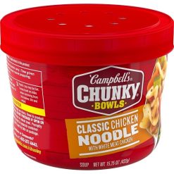 Campbell s Chunky Chicken Noodle Soup Bowl, 15.25 Ounce, 8 Per Case