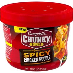 Campbell s Chunky Spicy Chicken Noodle Soup, 15.25 Ounce, 8 Per Case