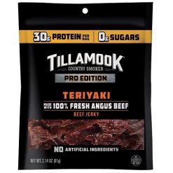 Tillamook Country Smoker Pro Edition Teriyaki Jerky, 2.14 Ounce, 12 Per Case