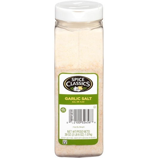 Spice Classics Garlic Salt, 38 Ounce, 6 Per Case