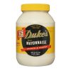 Dukes Real Mayonnaise Jar, 30 Fluid Ounce, 12 Per Case