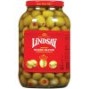 Lindsay Pimiento Stuffed Spanish Queen Olives , 84 Ounce, 4 Per Case