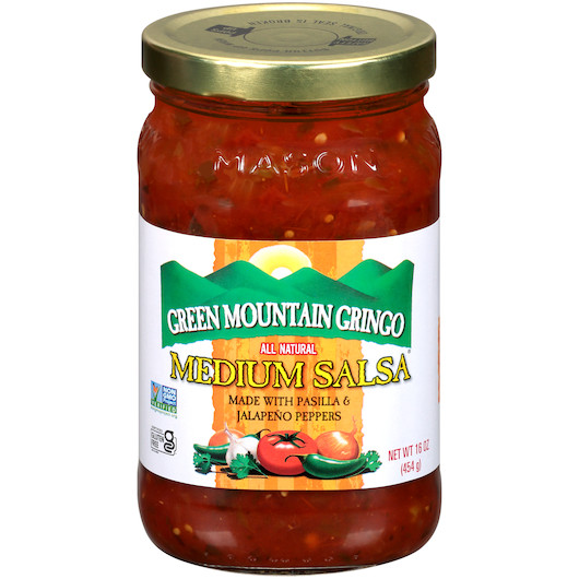 Green Mountain Gringo Medium Salsa, 16 Ounce, 12 Per Case