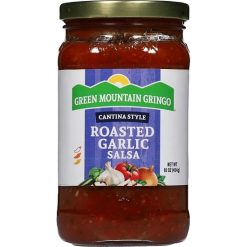 Green Mountain Gringo Cantina Style Roasted Garlic Salsa, 16 Ounce, 12 Per Case