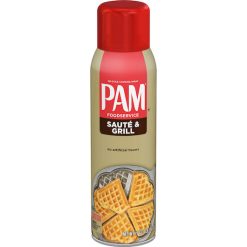 Pam Coating Saute & Grill Spray Aerosol, 17 Ounce, 6 Per Case
