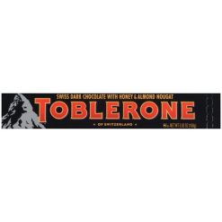 Toblerone Dark Chocolate Candy Bar, 3.52 Ounces, 80 Per Case