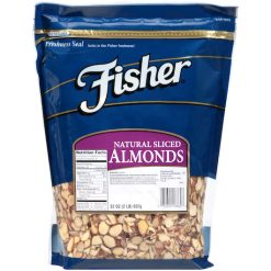 Fisher Natural Sliced Almonds, 32 Ounce, 3 Per Case