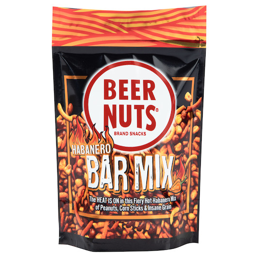 Beer Nuts Habanero Bar Mix, 4 Ounces, 12 Per Case