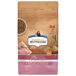 Nutrish Little Bites Real Chicken & Veggies Dry Dog Food , 6 Pounds, 3 Per Case