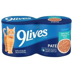 9 Lives Chicken And Tuna Wet Cat Food, 22 Ounce, 6 Per Case