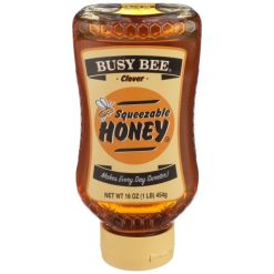 Busy Bee Import Honey Bottle, 16 Ounce, 12 Per Case