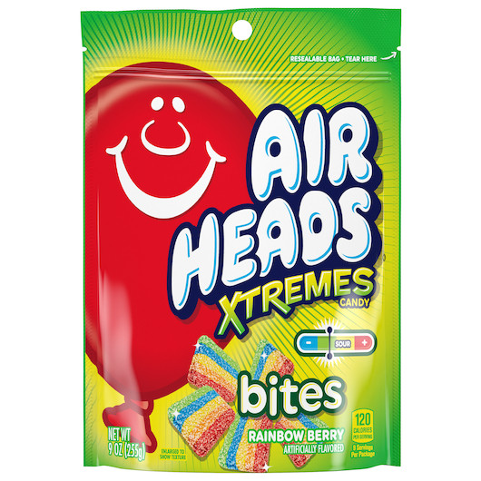 Airheads Rainbow Berry Xtremes Bites, 9 Ounce, 12 Per Case