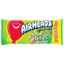 Airheads Xtremes Rainbow Berry Bites, 4 Ounce, 18 Per Box, 8 Per Case