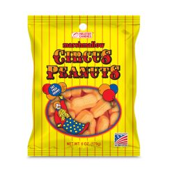 Melster Circus Peanuts Peg Bag, 6 Ounce, 12 Per Case