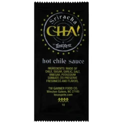Texas Pete Cha Sriracha Hot Chile Sauce Hot Sauce Single Serve, 200 Each