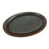 Lodge Oval Cast Iron Preseasoned Griddle, 3 Per Case
