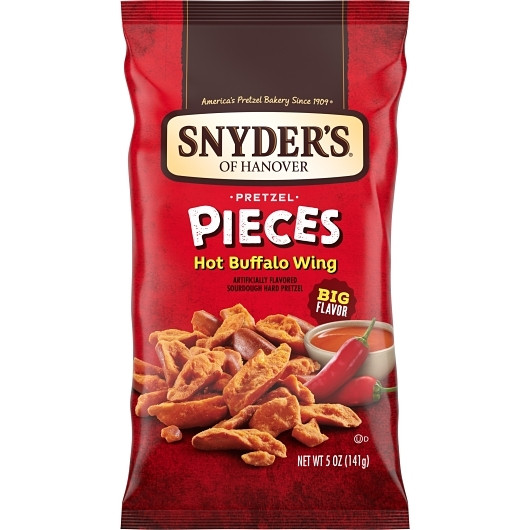 Snyder s Of Hanover Hot Buffalo Wing Pretzel Pieces, 5 Ounces, 8 Per Case