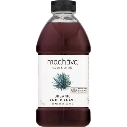 Madhava Organic Amber Raw Agave, 46 Ounces, 4 Per Case